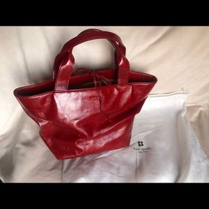 Kate Spade red patent tote